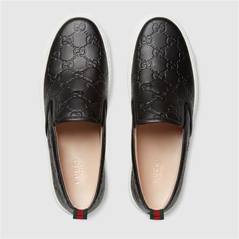 gucci slip-on sneakers|Gucci denim slip on.